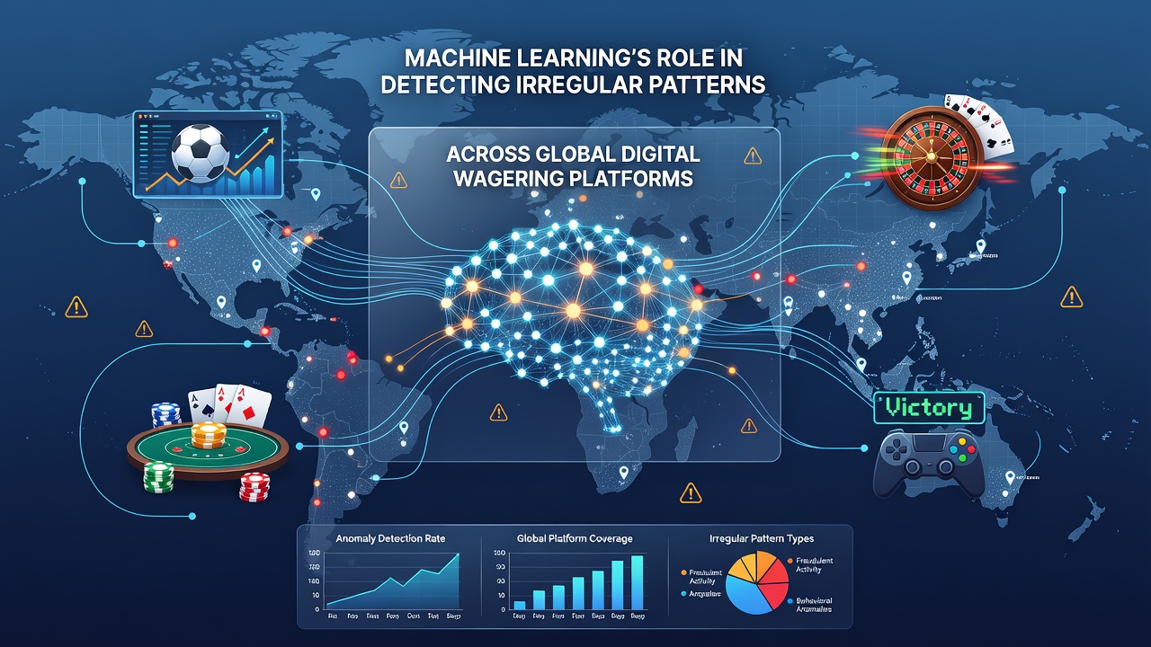 Global digital wagering platforms using real-time machine learning dashboards to monitor transaction anomalies